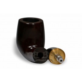 Cachimbo Bertoldi Elite Dourado Bordô com Filtro Permanente